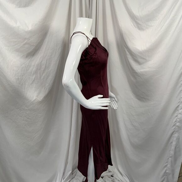 Adriano Goldschmied Wine Bloom Ruffle Bust Dress XS (D8) - Picture 2 of 6